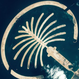Palm Jumeirah, Satellietbeeld