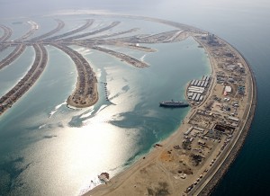 Palm Jumeirah, in opbouw